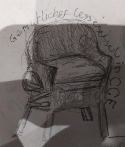 Gemuetlicher Sessel in CCE (unsere Kirchengemeinde)